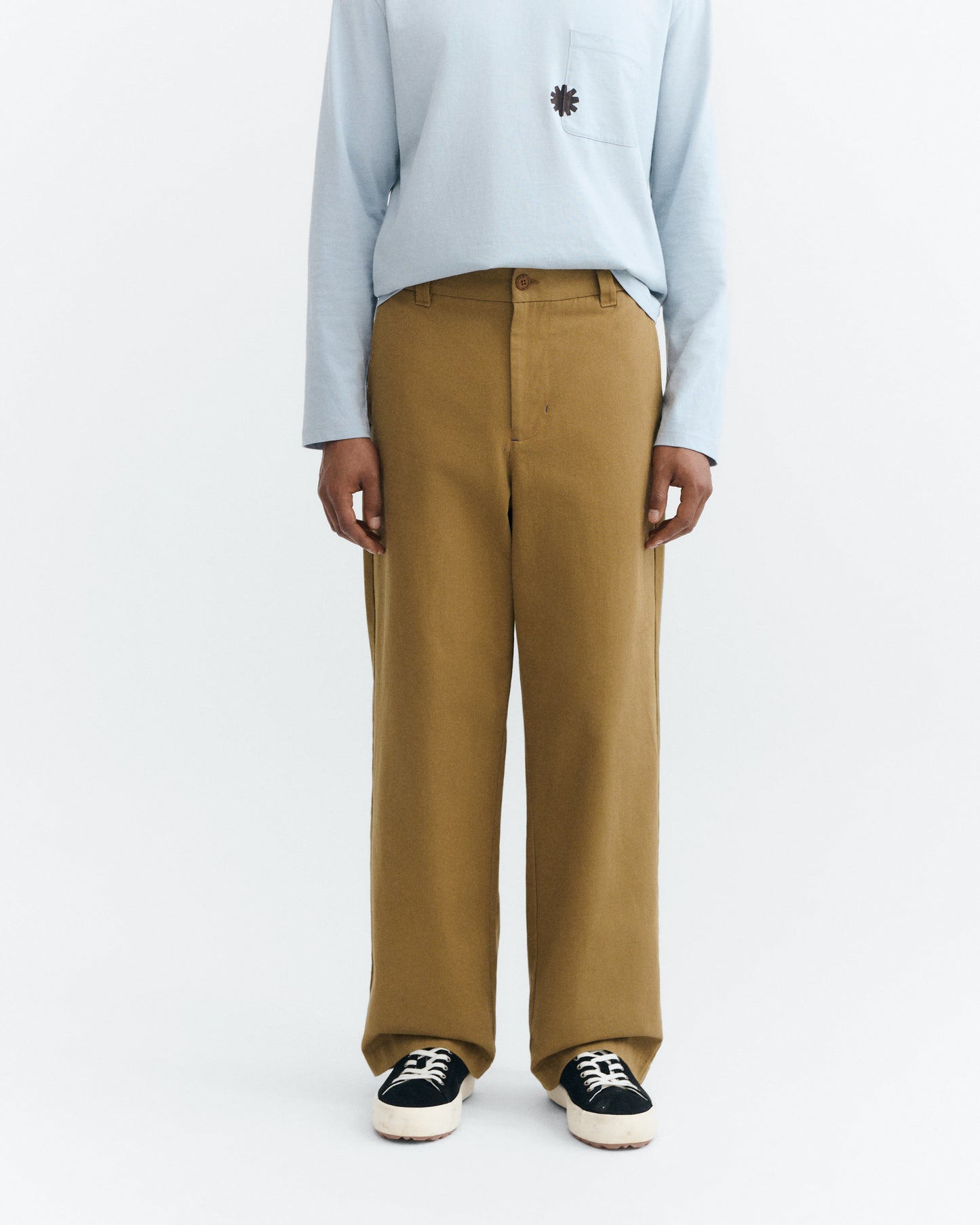 Pantalón loose marrón Marc sostenible - 1