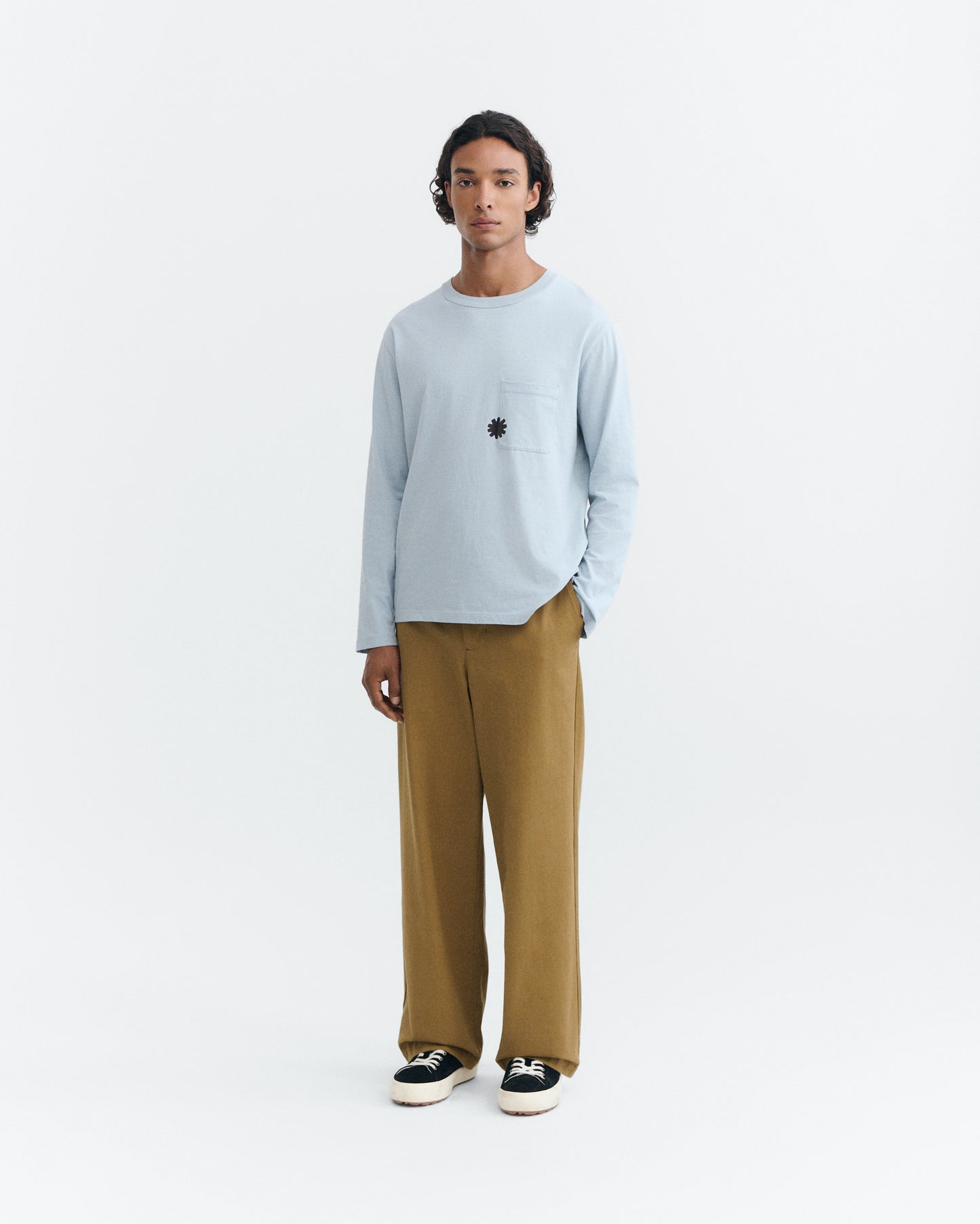 Pantalón loose marrón Marc sostenible - 3