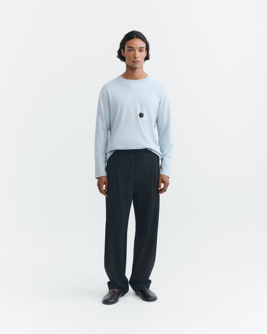 Pantalón pinza lana fría negro Robert sostenible - 1