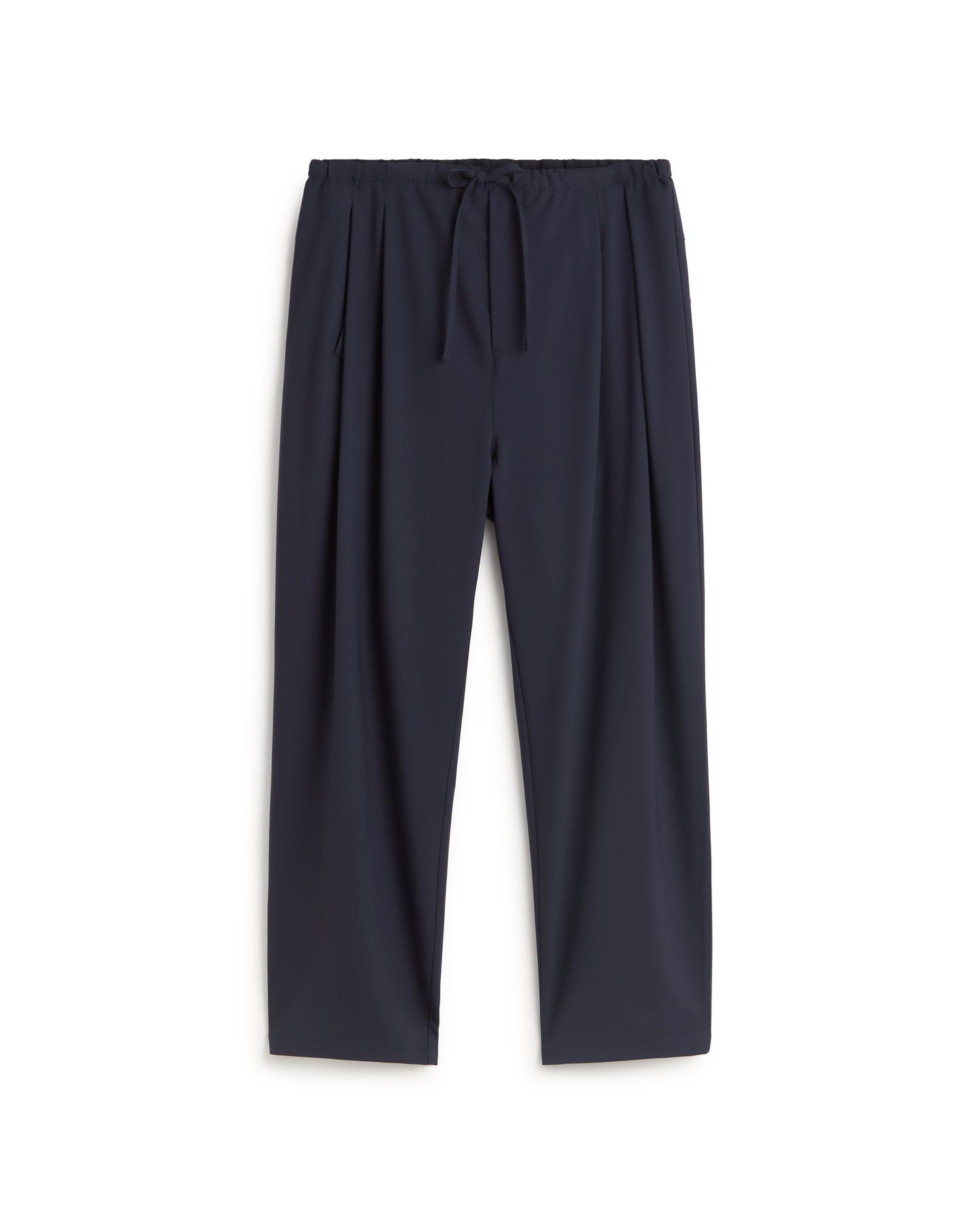 Pantalón pinza lana fría navy Robert sostenible silueta - 1
