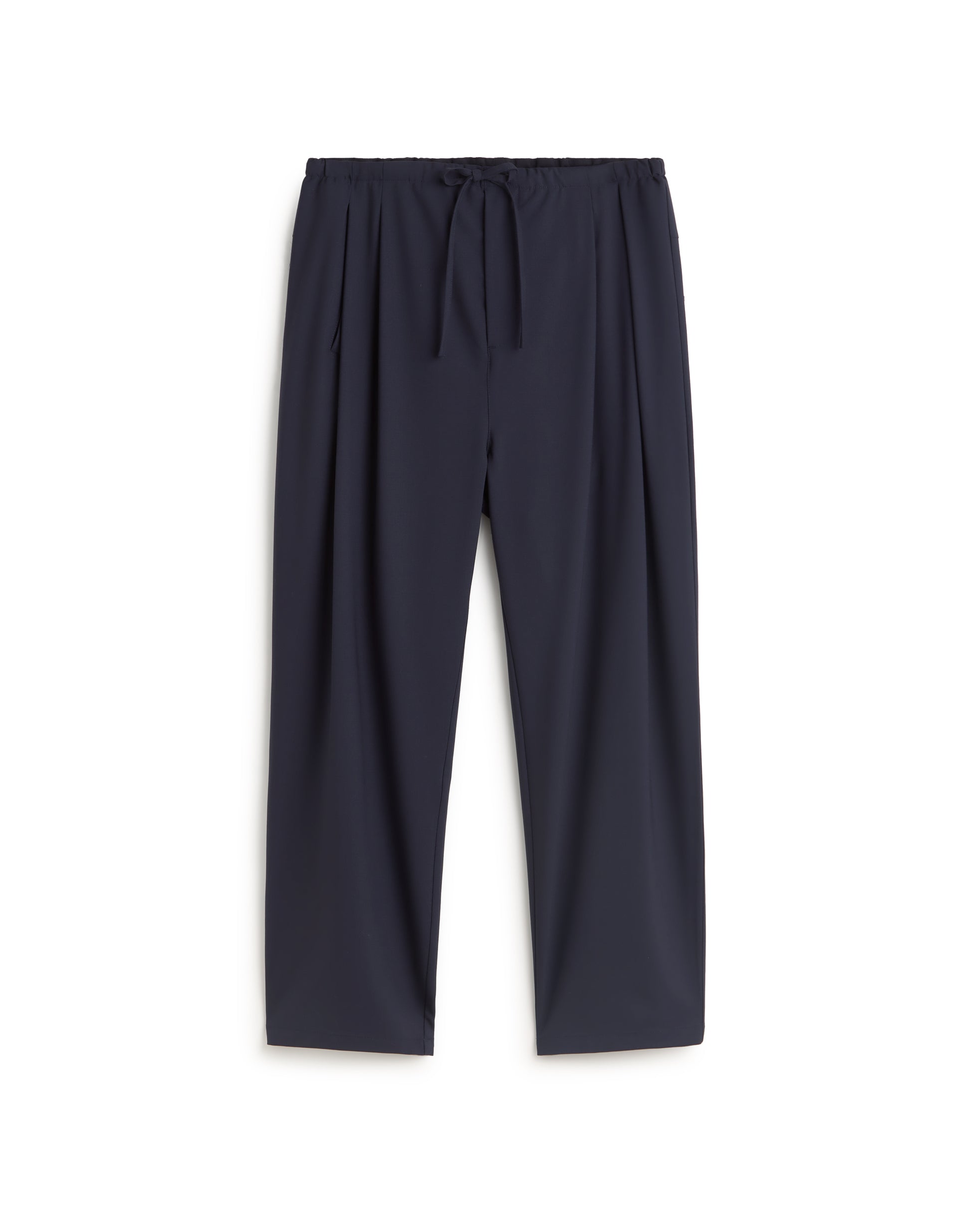 Pantalón pinza lana fría navy Robert sostenible silueta - 1