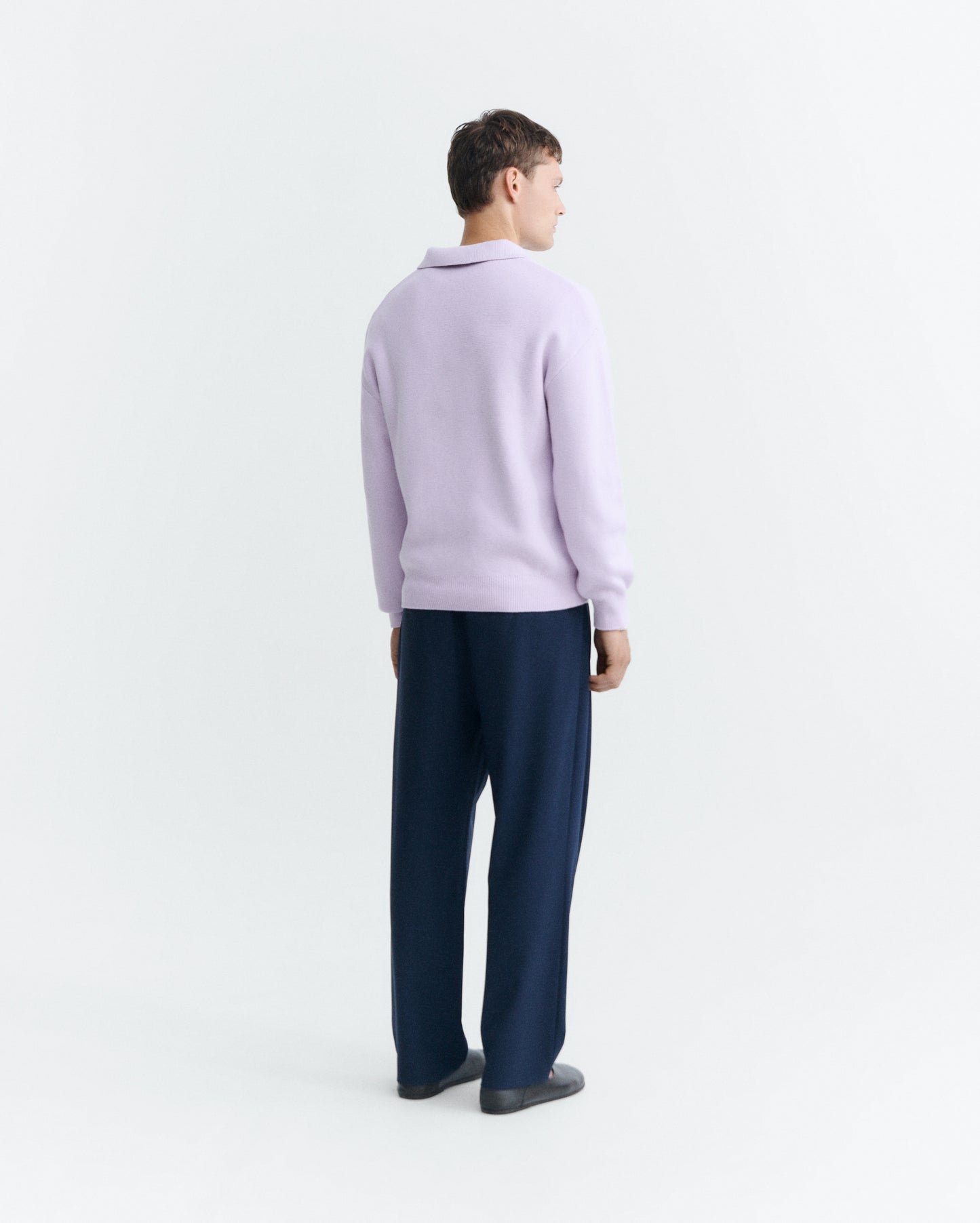 Pantalón pinza lana fría navy Robert sostenible - 4