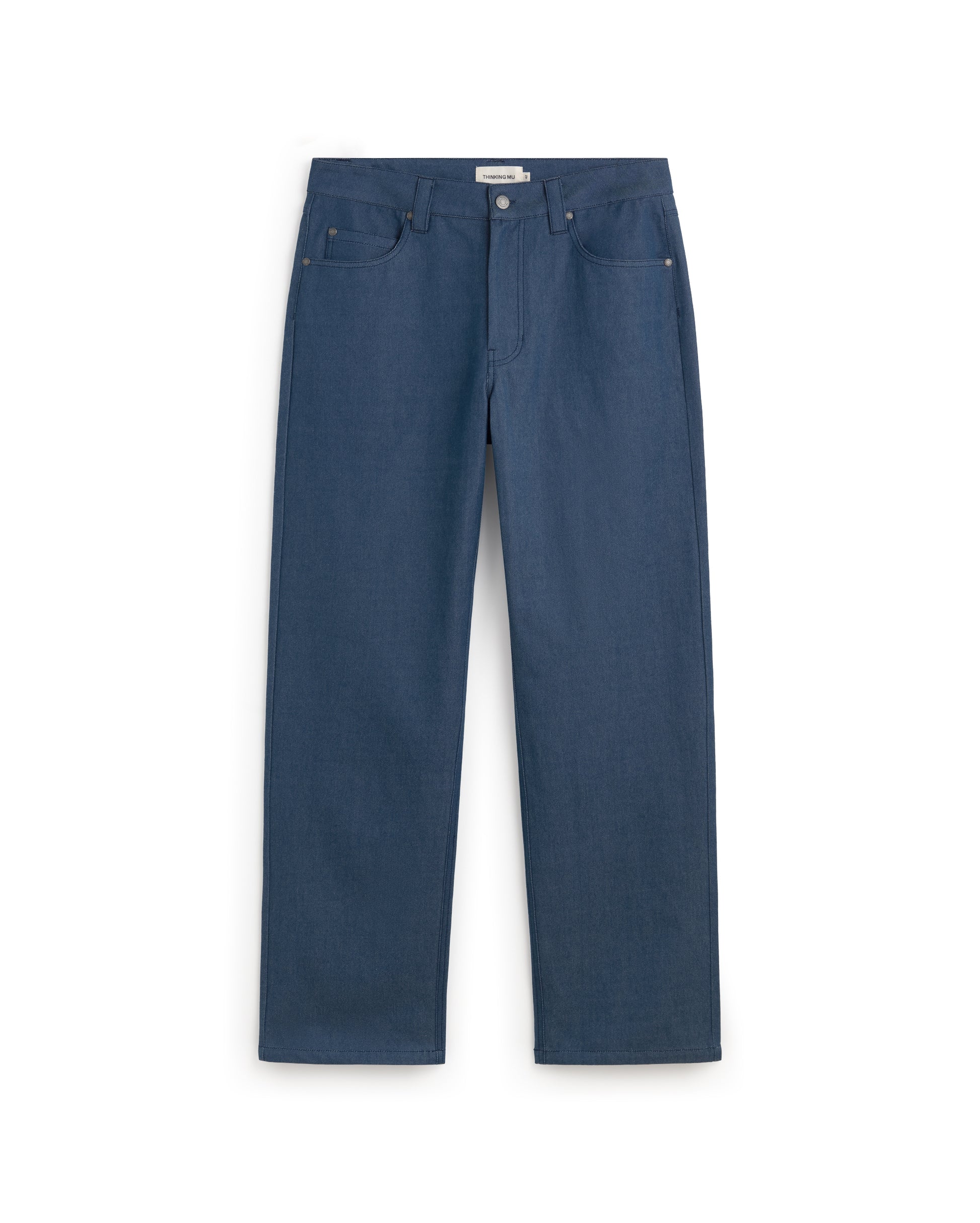 Jeans rectos tinte natural indigo David sostenible silueta - 1