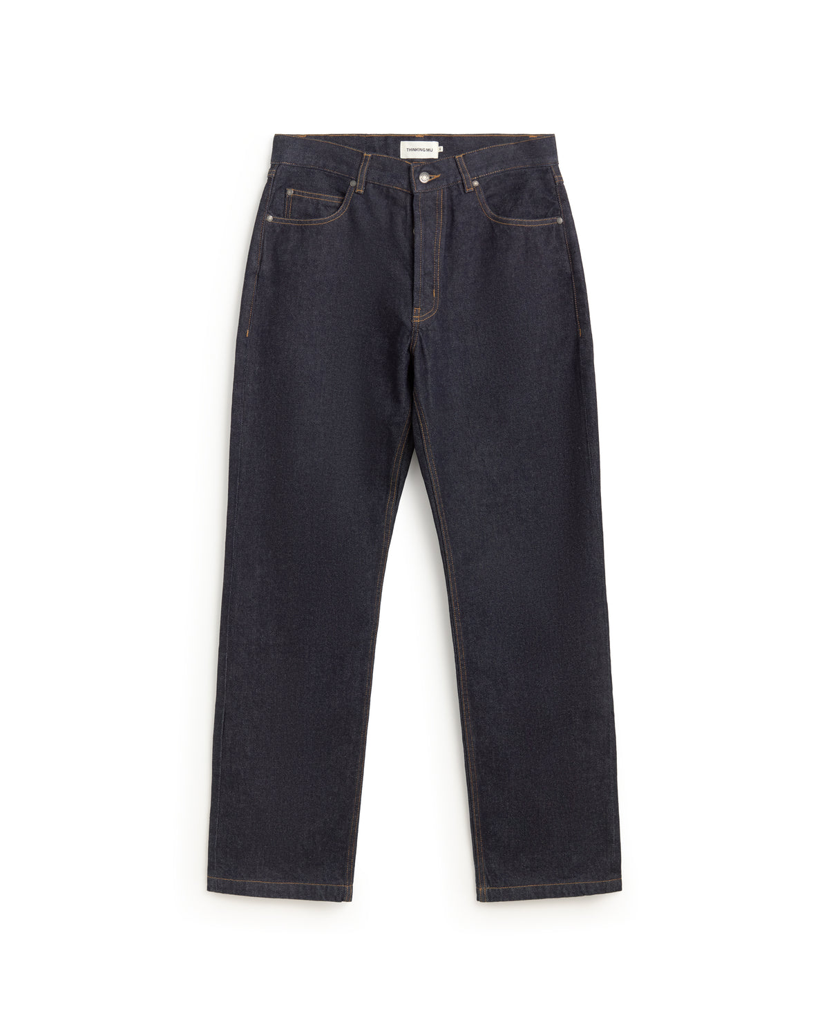 Jeans rectos azul Larus sostenible silueta - 1