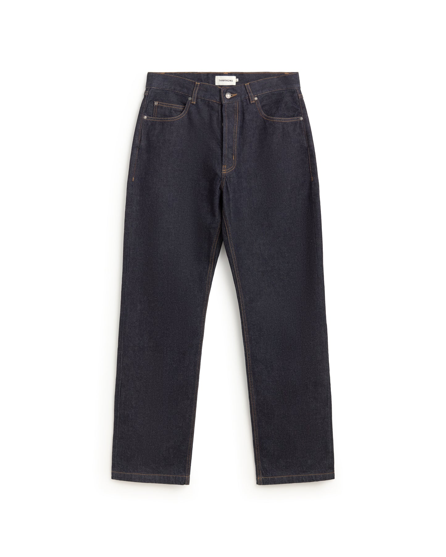 Jeans rectos azul Larus sostenible silueta - 1