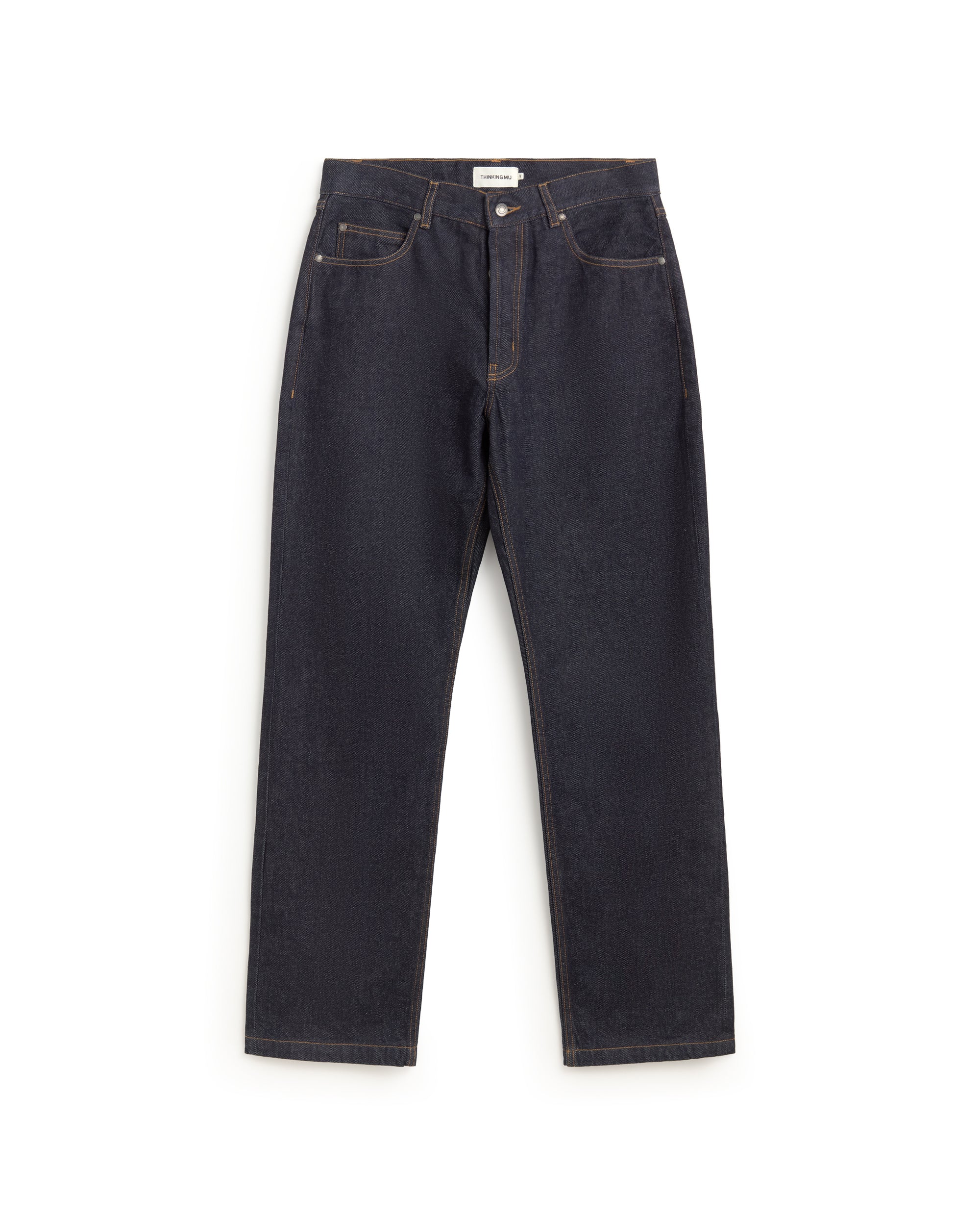 Jeans rectos azul Larus sostenible silueta - 1