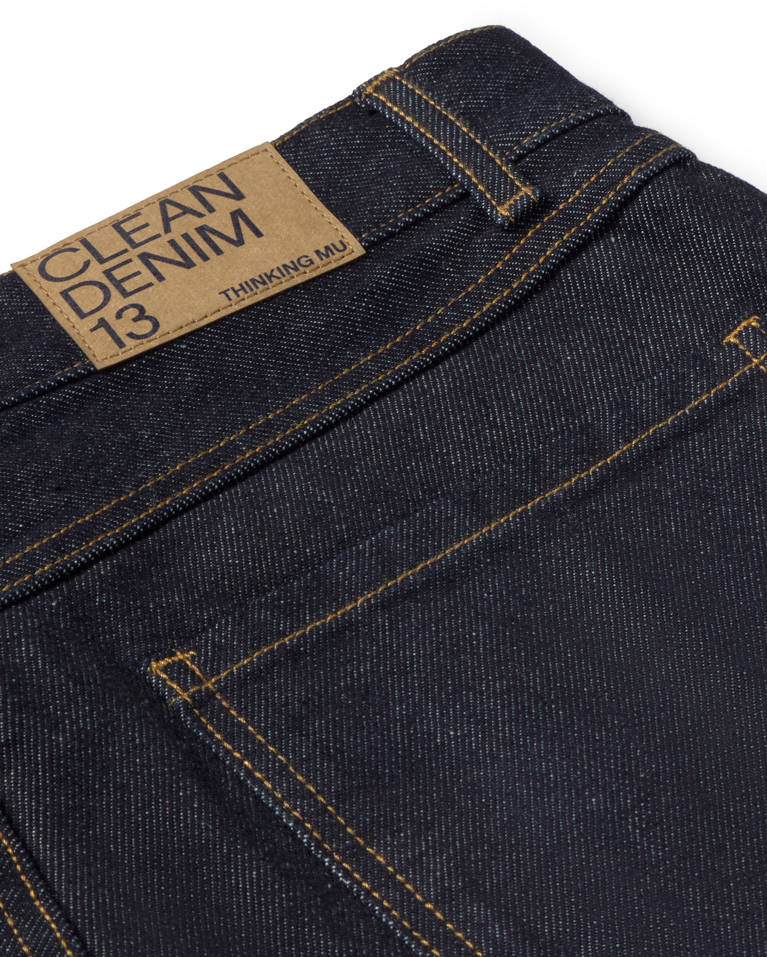 Jeans rectos azul Larus sostenible silueta - 3