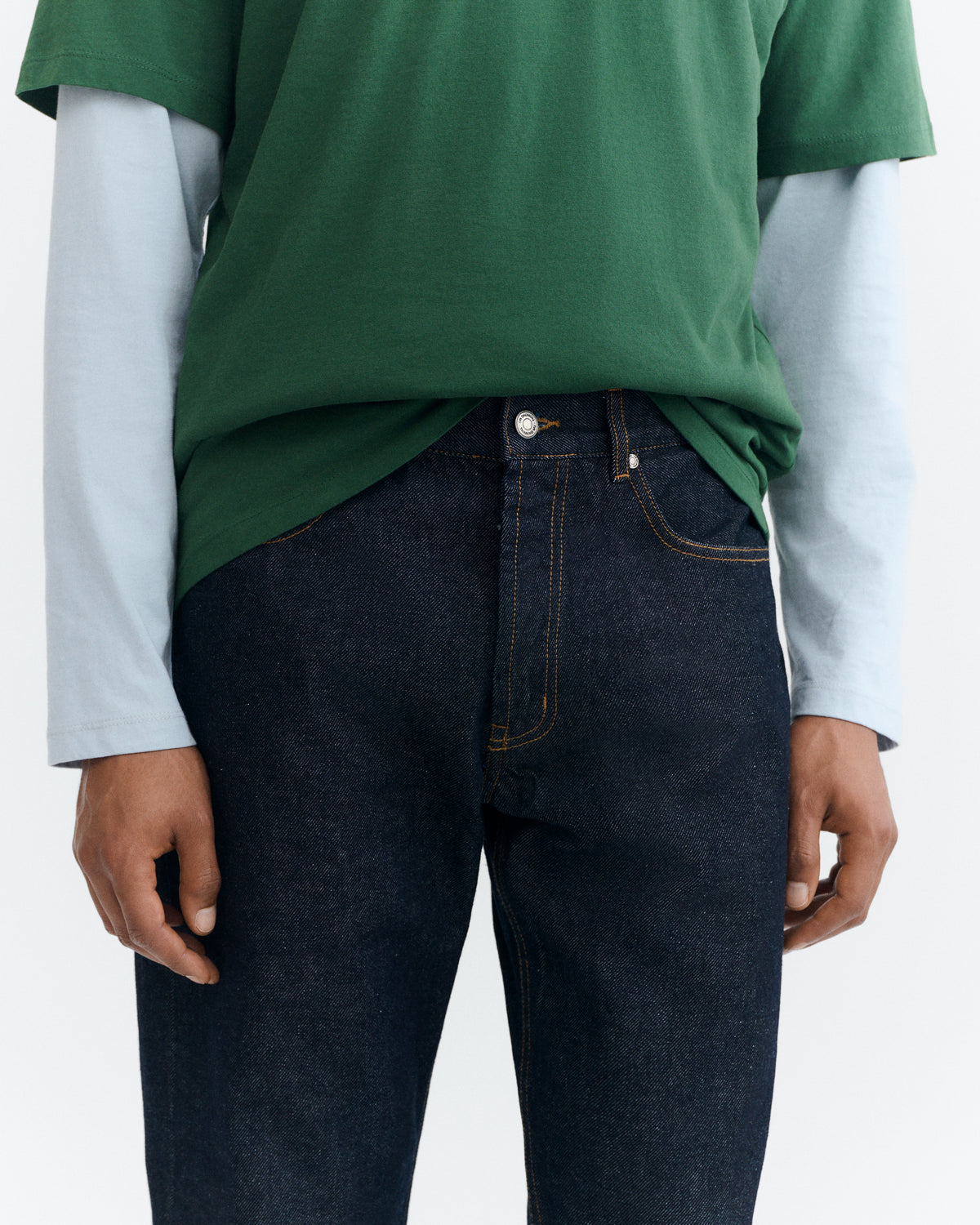 Jeans rectos azul Larus sostenible - 3