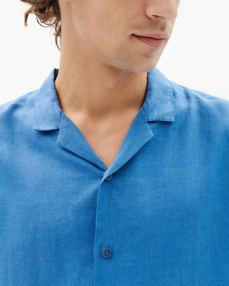 Camisa azul hemp Jules-3