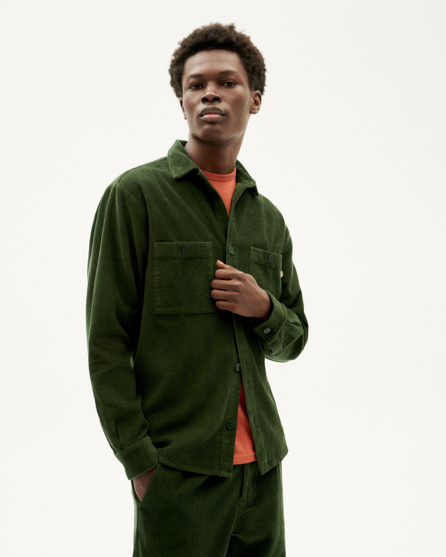 Green clearance overshirt jacket