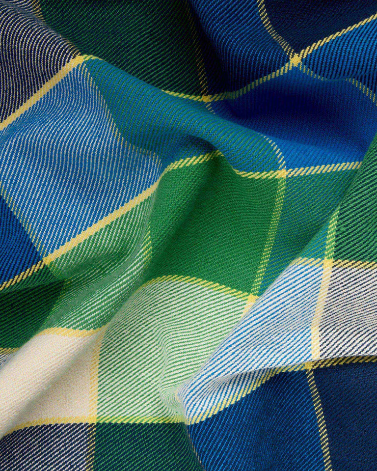 Sobrecamisa azul checks Art Lucas sostenible-5