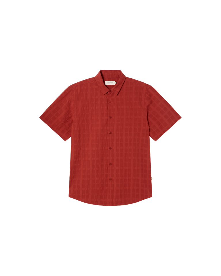 Camisa roja cuadrito Tom sostenible -siluetax