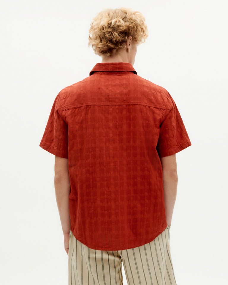 Camisa roja cuadrito Tom sostenible -4