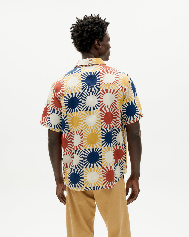 Camisa multicolor sol grid Tom sostenible -4