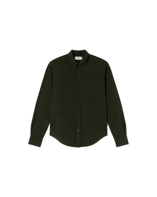 Camisa verde micro cuadros Ant sostenible - silueta 1