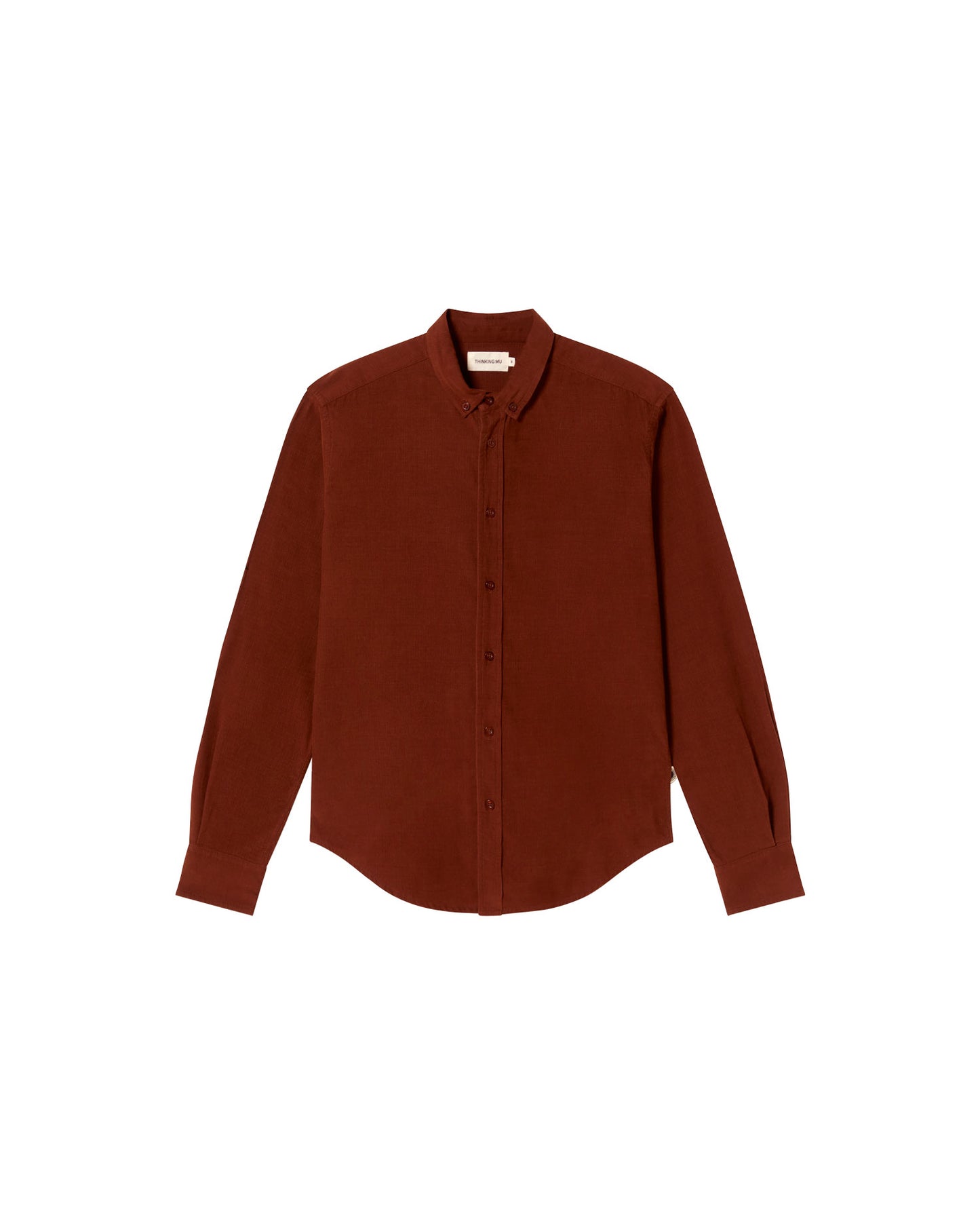 Camisa marrón micropana Ant sostenible - silueta 1