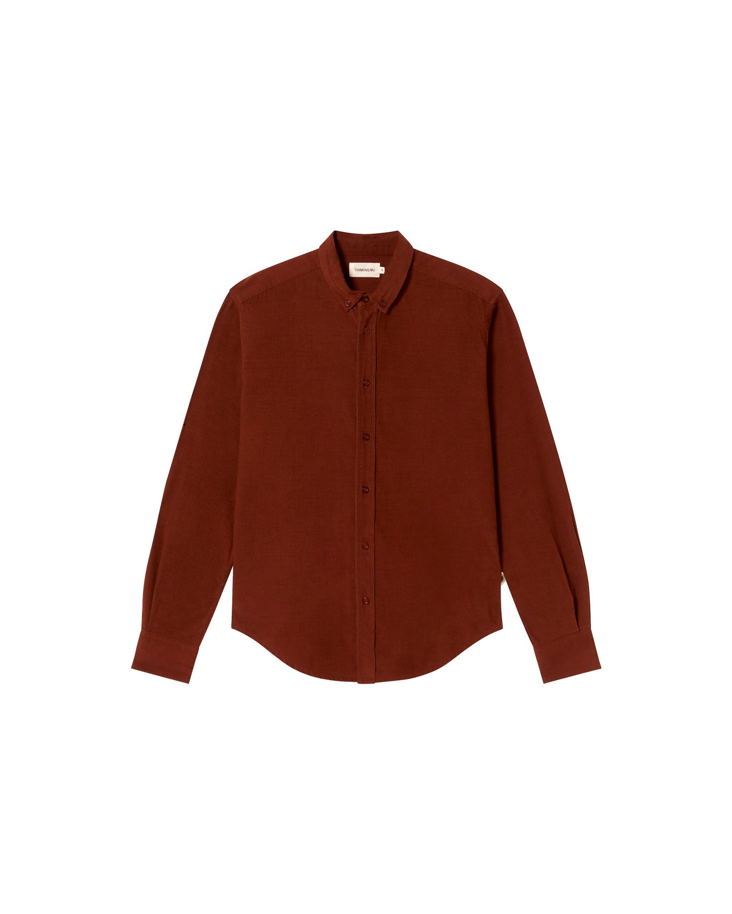 Camisa marrón micropana Ant sostenible - silueta 1