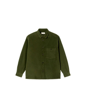 Sobrecamisa verde pana Theo sostenible - silueta 1