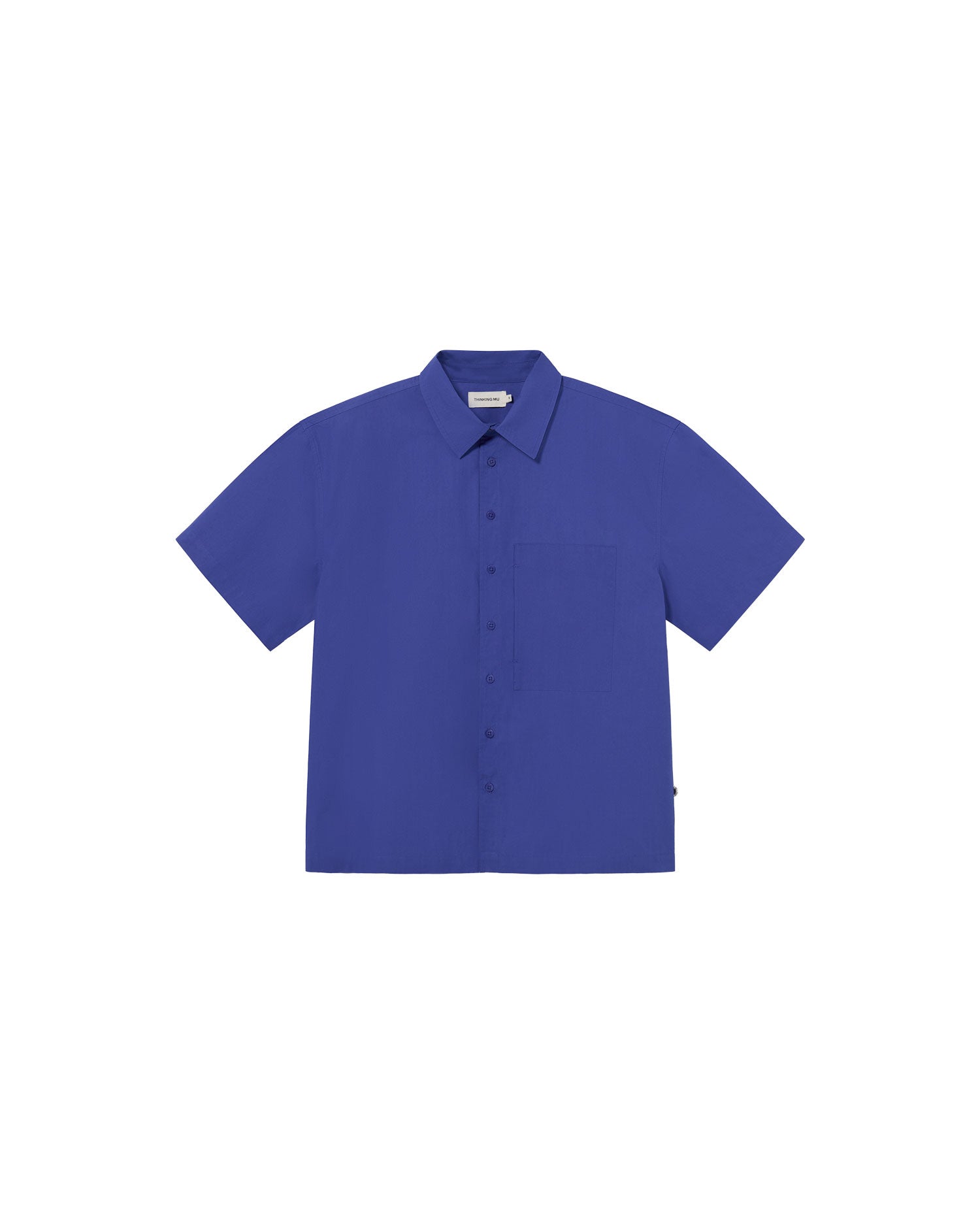 Camisa azul Kurt sostenible - silueta 2