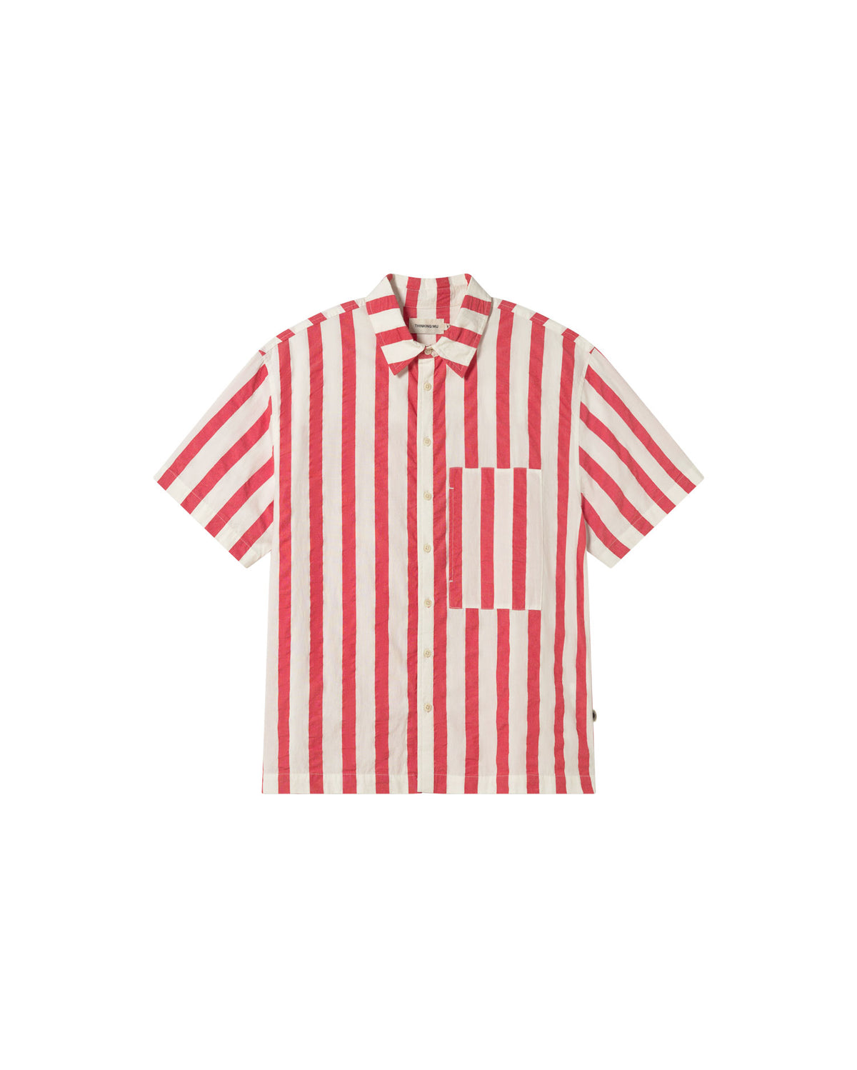 Camisa rayas rojas Kurt sostenible - silueta 1