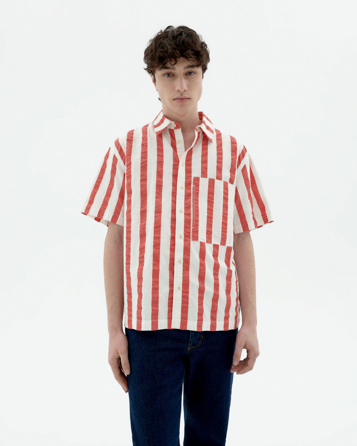 Camisa rayas rojas Kurt sostenible-1