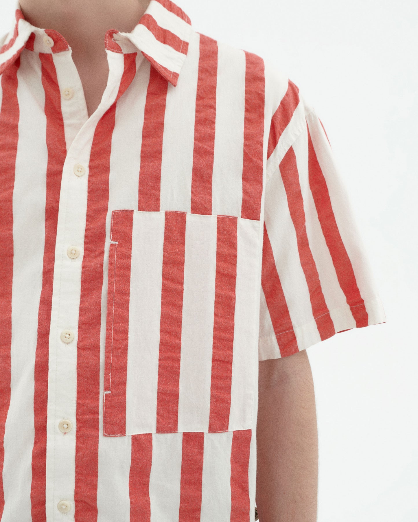 Camisa rayas rojas Kurt sostenible-2