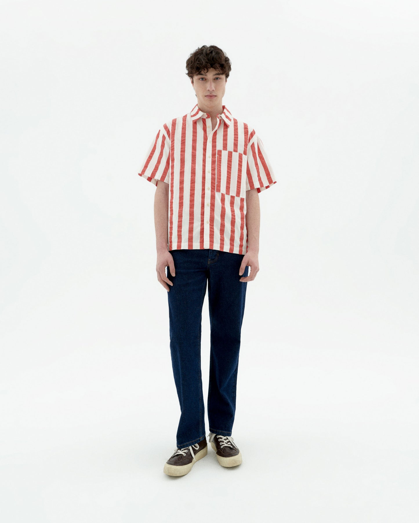 Camisa rayas rojas Kurt sostenible-3