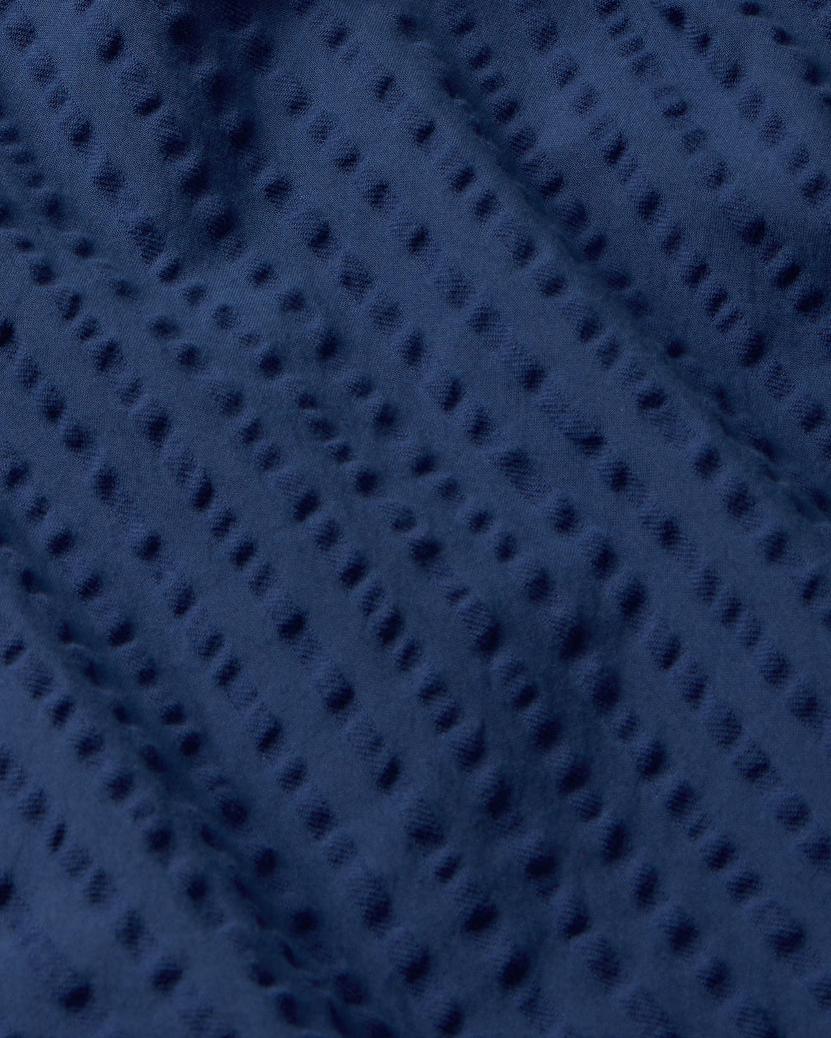 Camisa azul seersucker Haru sostenible - silueta 1