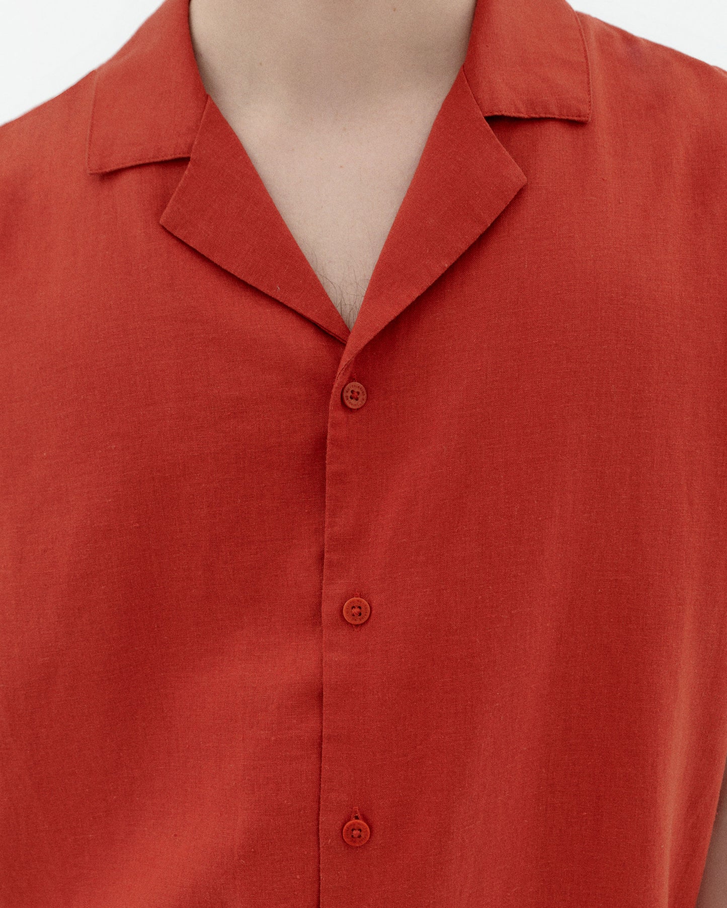 Camisa roja hemp Jules sostenible-2