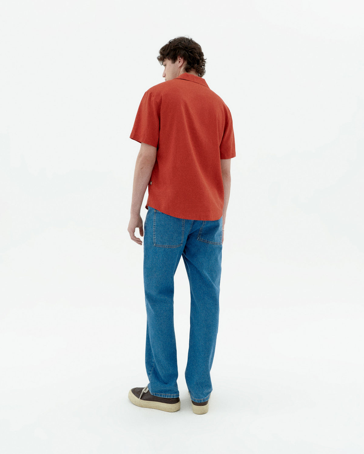 Camisa roja hemp Jules sostenible-4