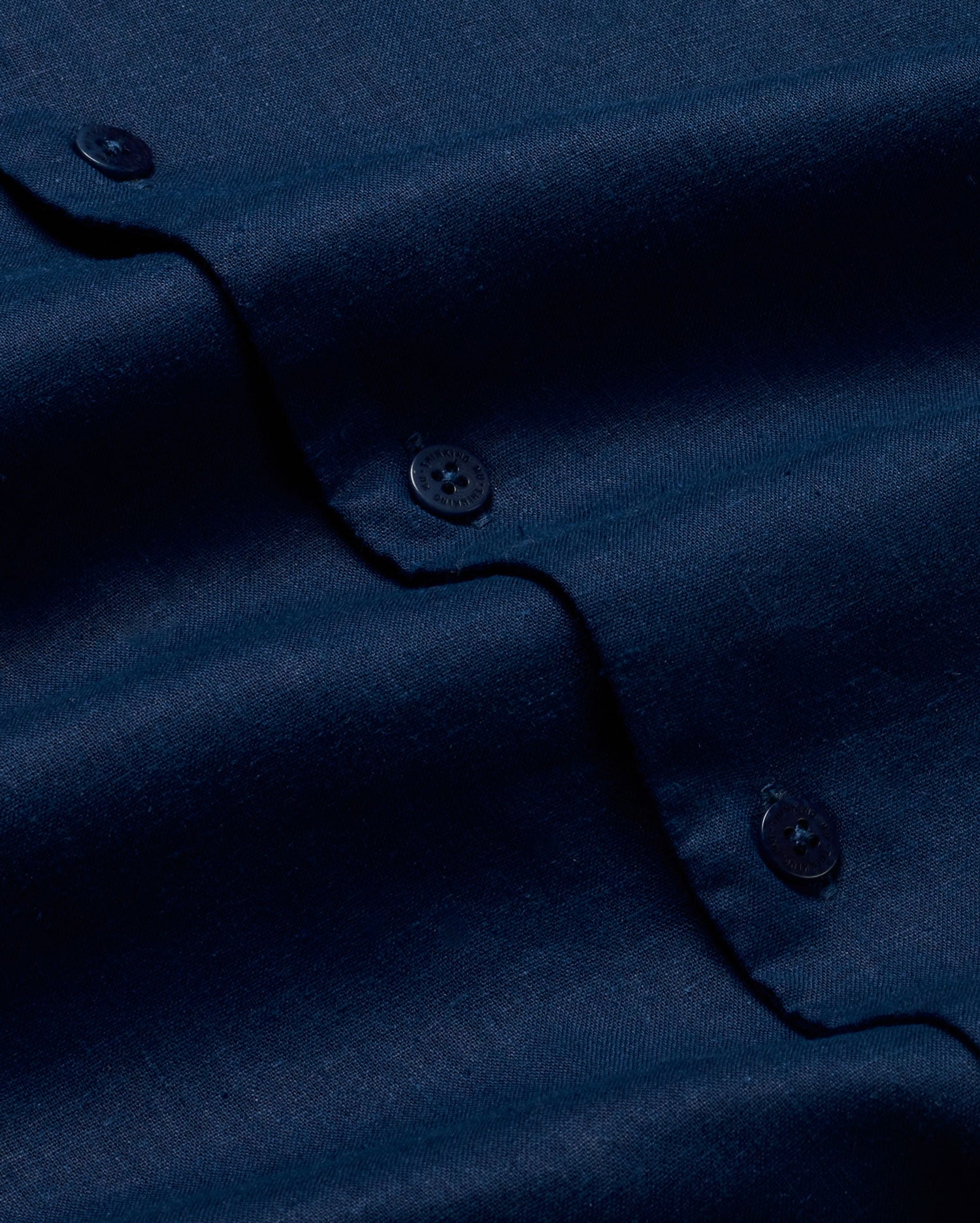 Camisa azul hemp Jules sostenible - silueta 2