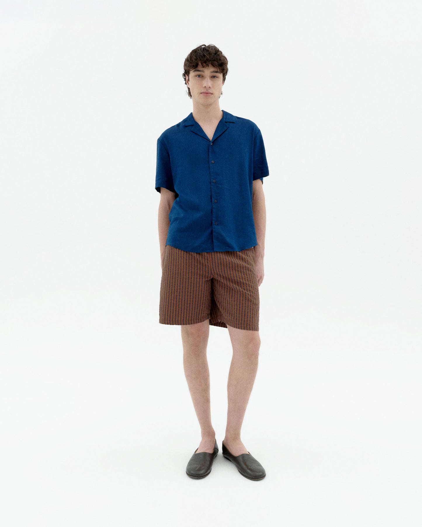 Camisa azul hemp Jules sostenible-3