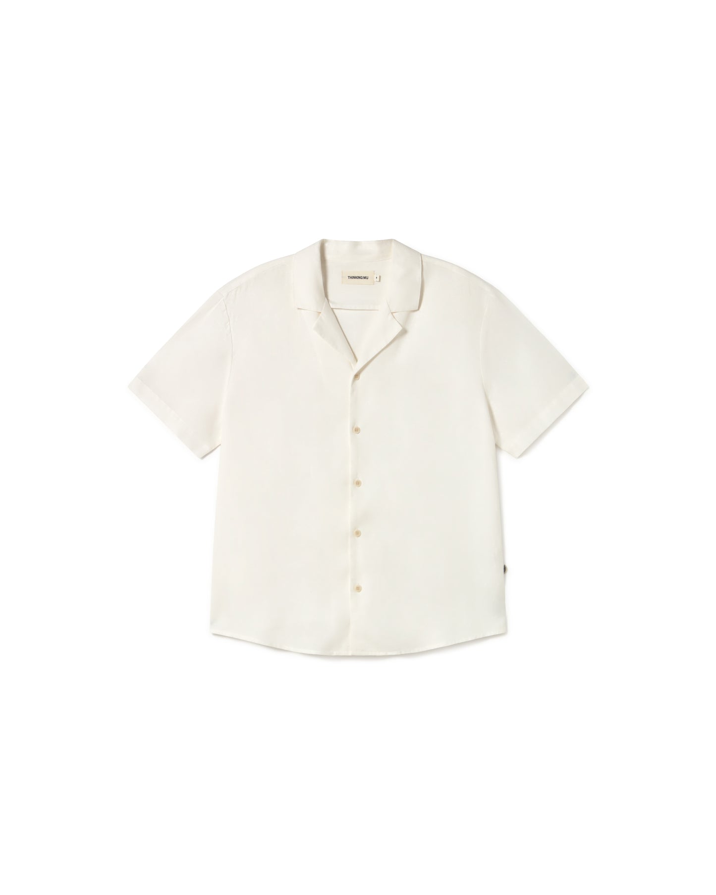 Camisa blanca hemp Jules sostenible - silueta 1
