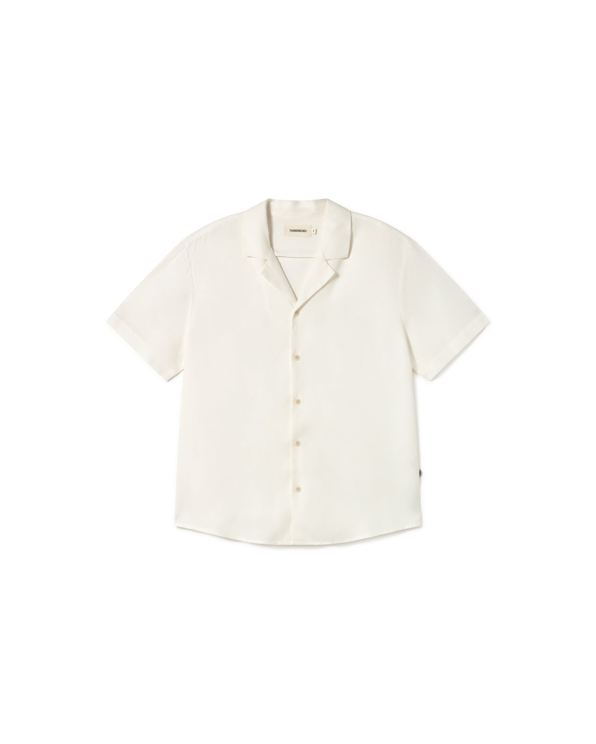 Camisa blanca hemp Jules sostenible - silueta 1