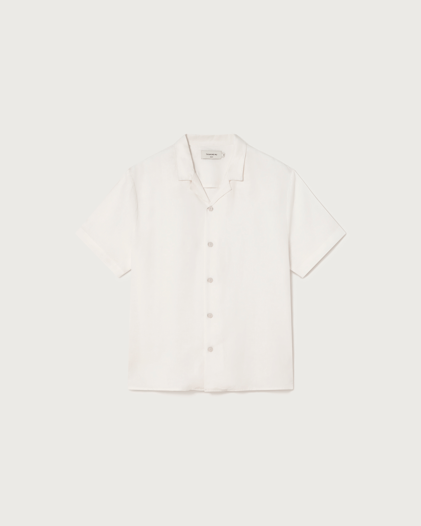 Camisa blanca hemp Jules sostenible  - silueta 1