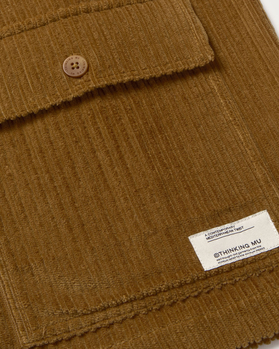 Sobrecamisa pana amarilla Gabin sostenible silueta - 2