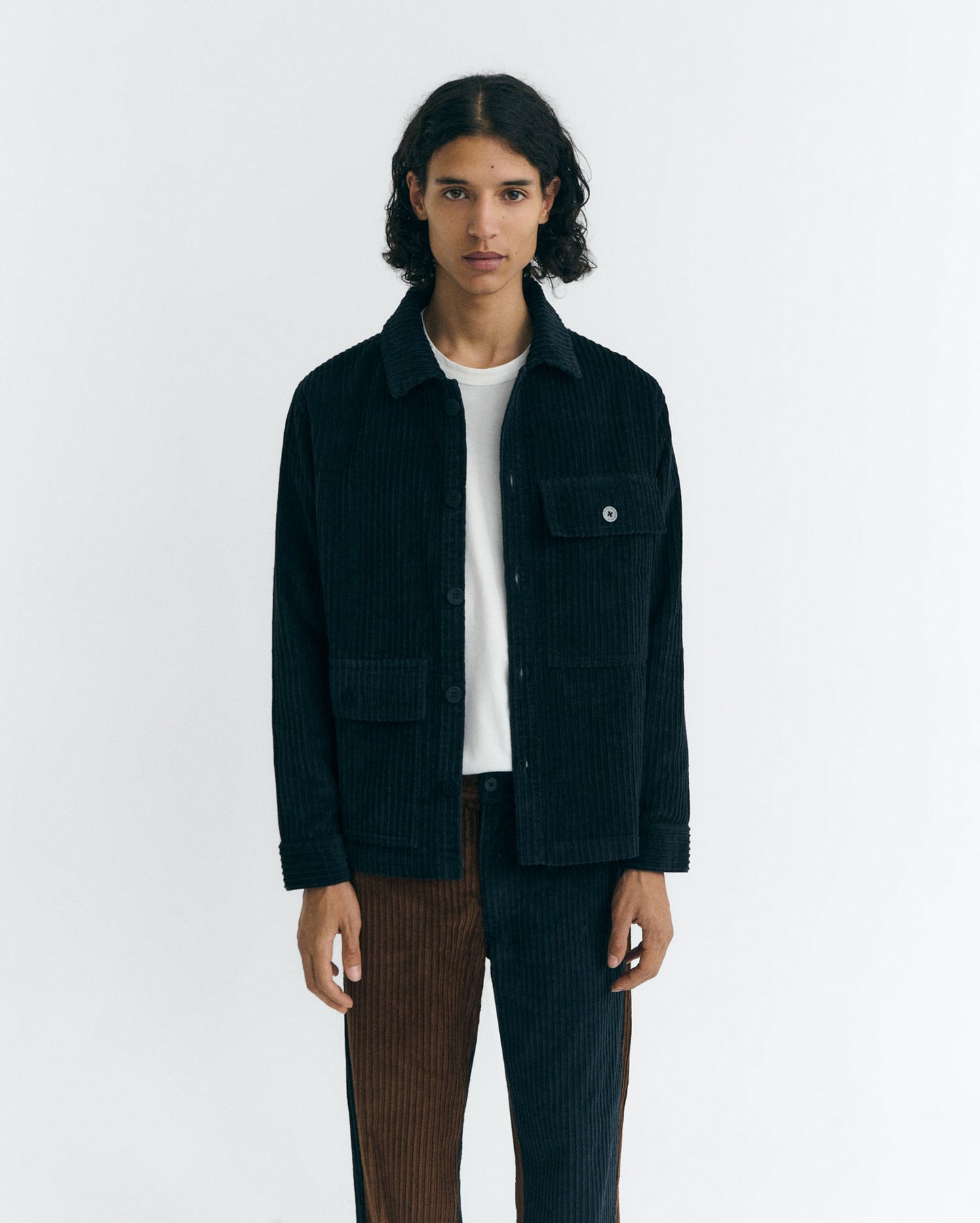 Sobrecamisa pana azul Gabin sostenible - 1