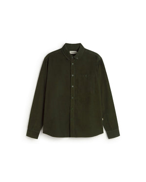 Camisa micro pana verde Anto sostenible silueta - 1