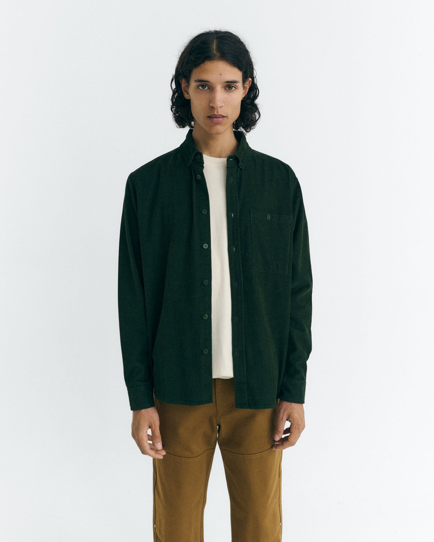 Camisa micro pana verde Anto sostenible - 1