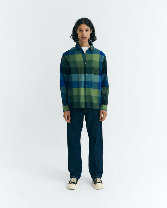 Camisa verde cuadros Theo sostenible - 2