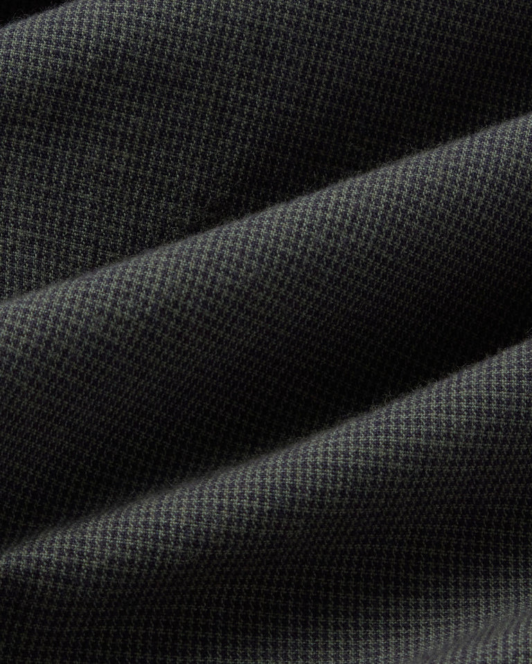 Camisa verde oscuro microchecks Ant sostenible silueta - 2