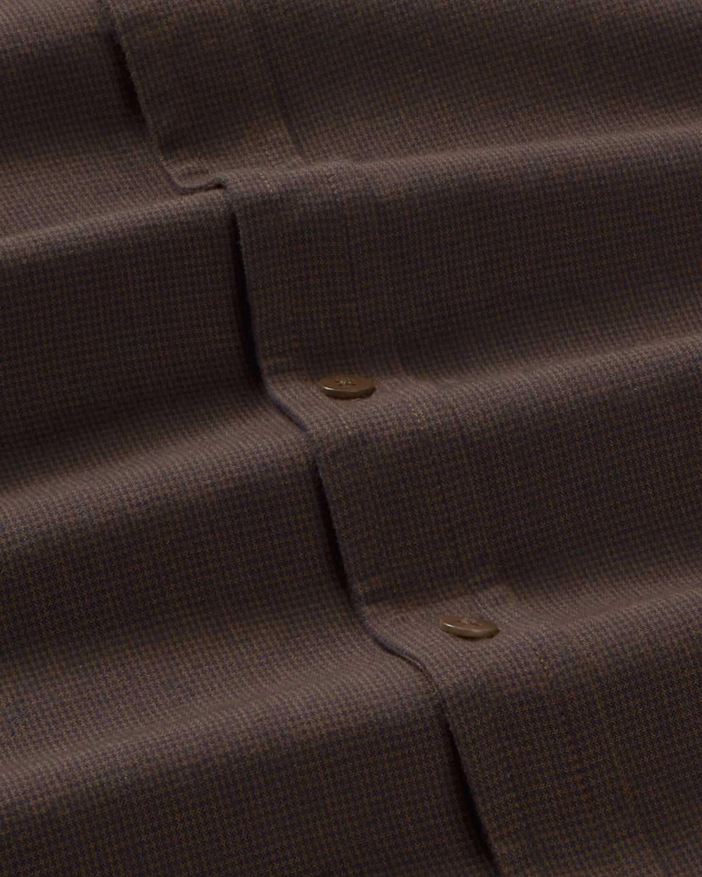 Camisa marrón microchecks Ant sostenible silueta - 2