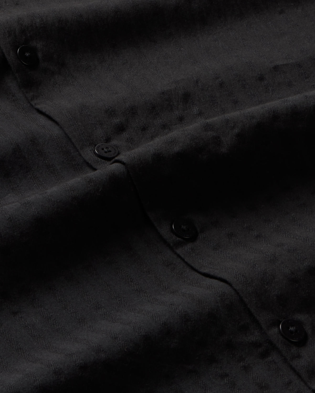 Camisa negra seersucker Tom sostenible - silueta 2