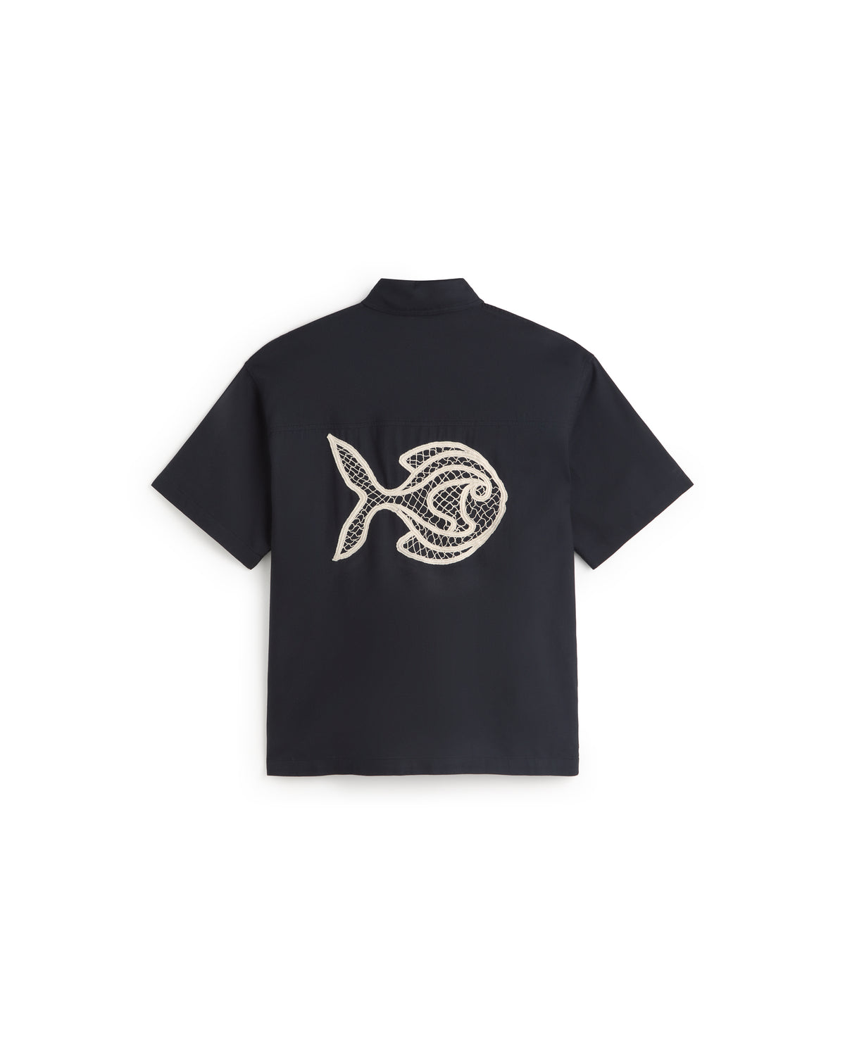 Camisa oversize bordada a mano fish Kurtis sostenible silueta - 3