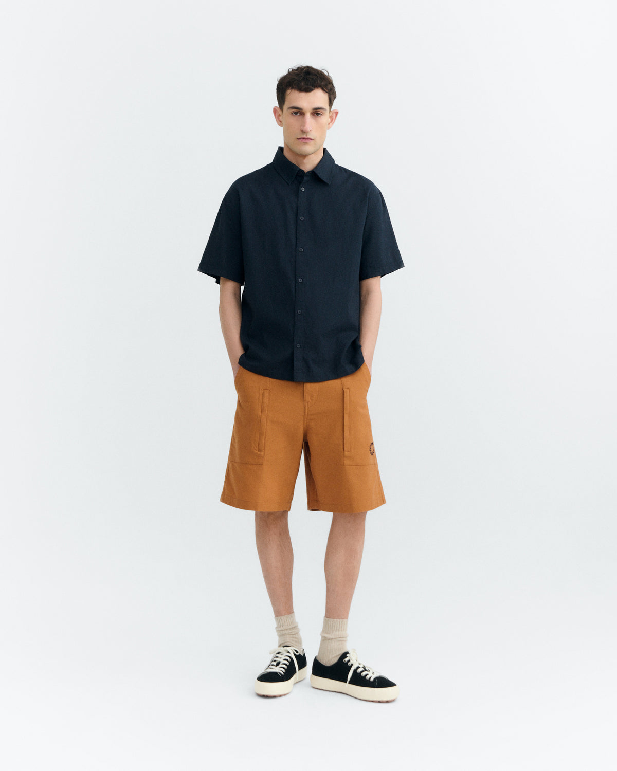 Camisa oversize bordada a mano fish Kurtis sostenible - 1