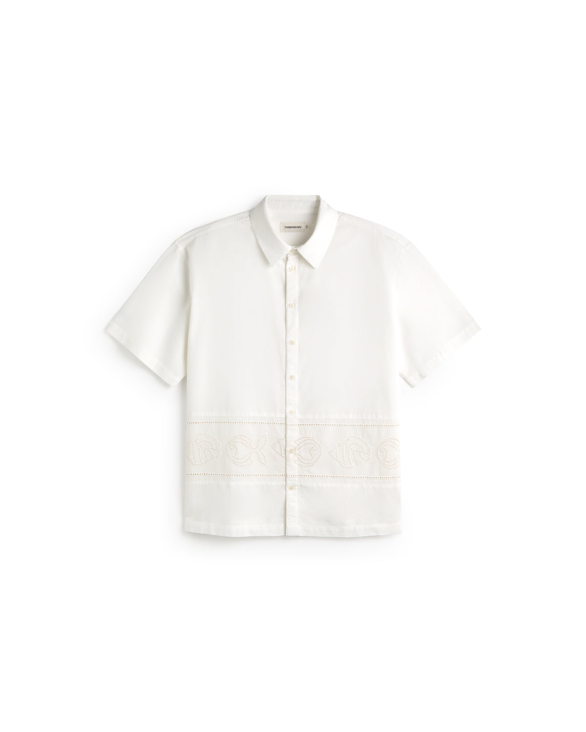 Camisa oversize bordada blanca Kurtis sostenible silueta - 1