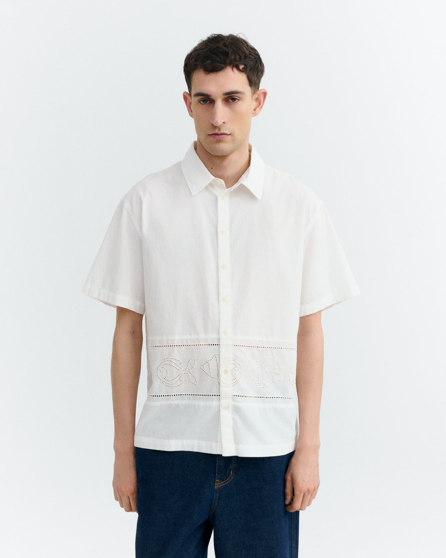 Camisa oversize bordada blanca Kurtis sostenible - 2