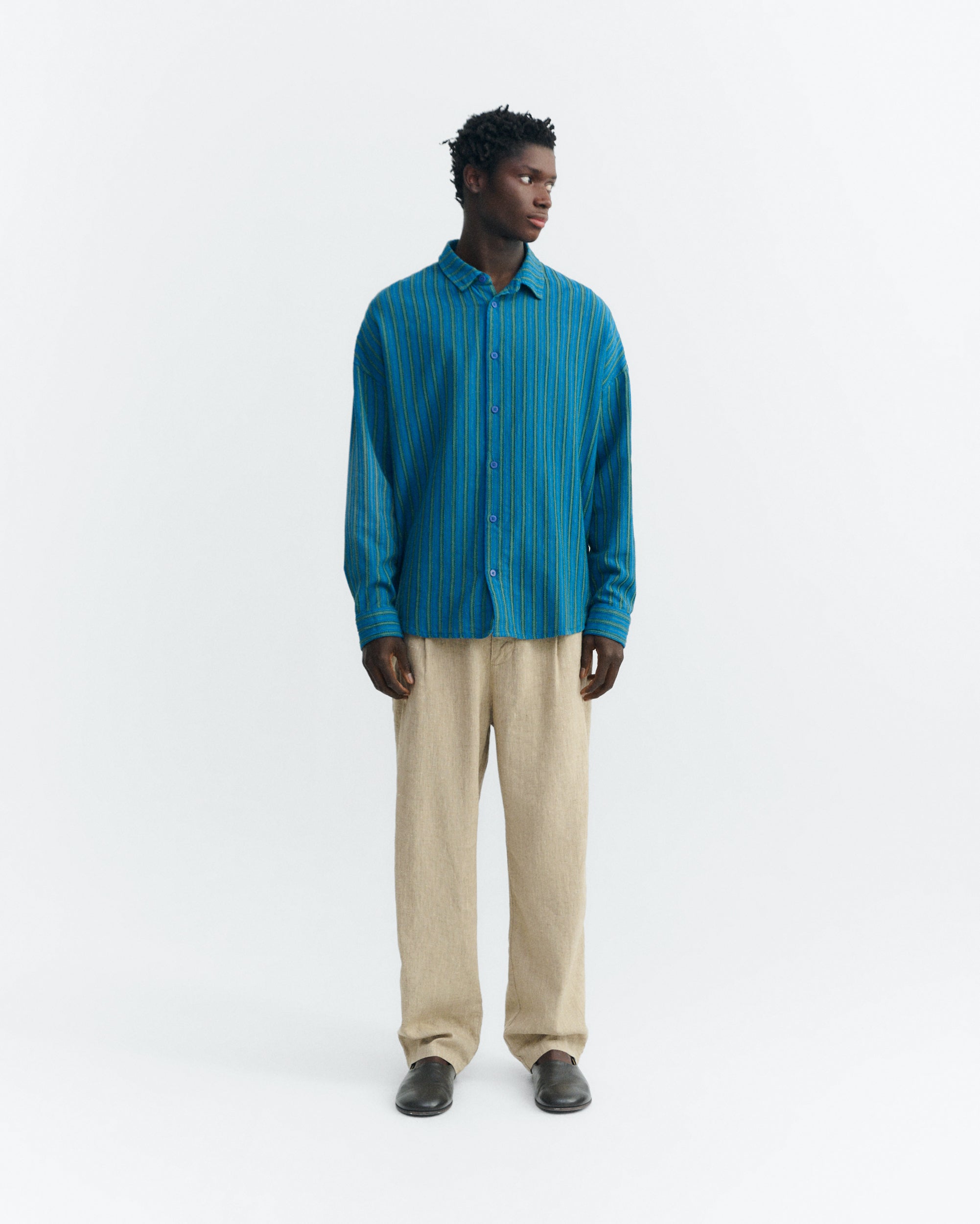 Men's Oversize Windsor Haru Shirt - Thinking Mu