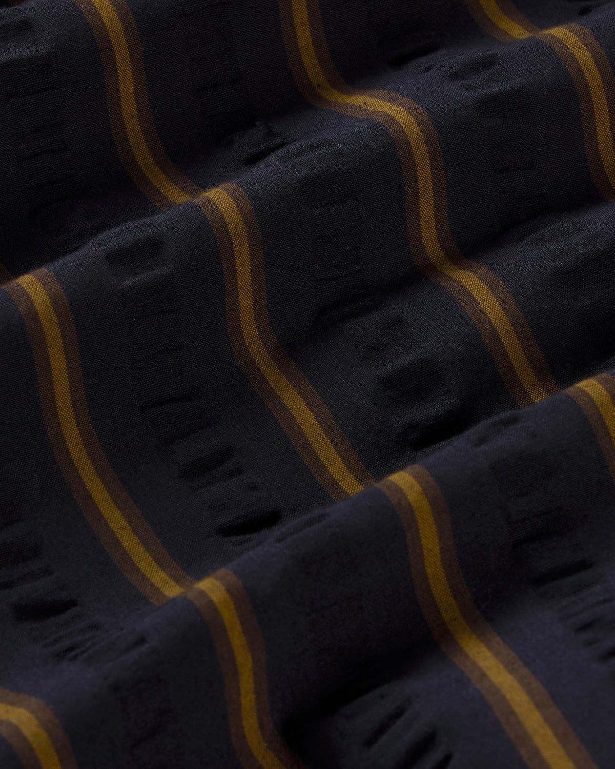 Camisa oversize seersucker rayas Haru sostenible silueta - 2