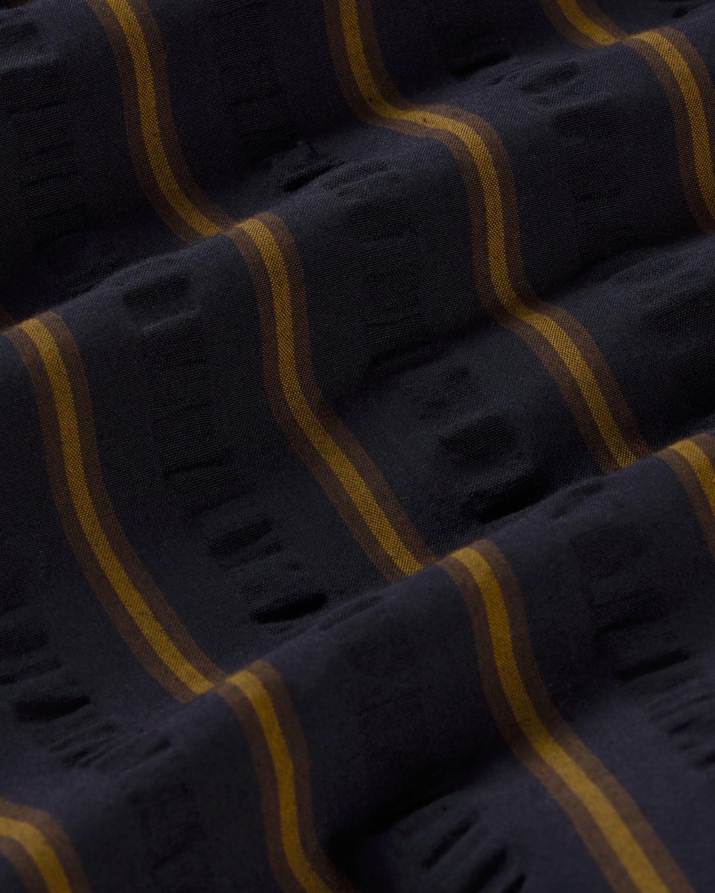 Camisa oversize seersucker rayas Haru sostenible silueta - 2